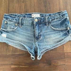 Free people, Jean shorts | size 24 | low-rise booty jean shorts